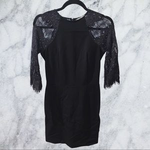 BB Dakota Lace Back little black dress